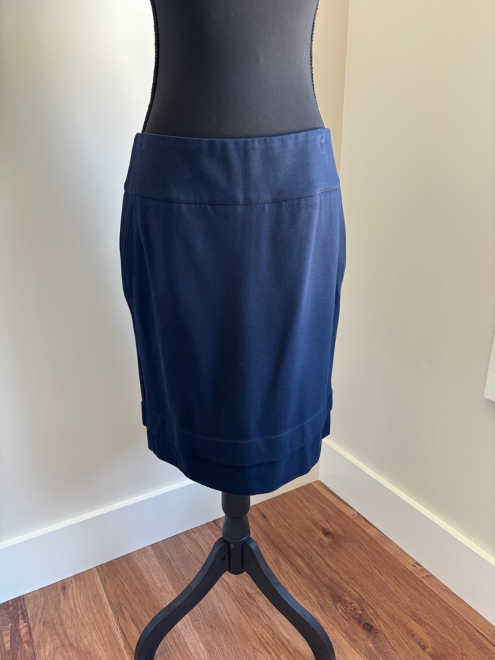 CAbi Deep Navy Pencil Skirt
